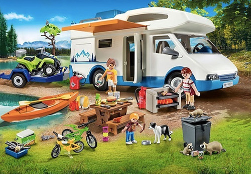 Playmobil Van Para Camping Aventura Mega Set