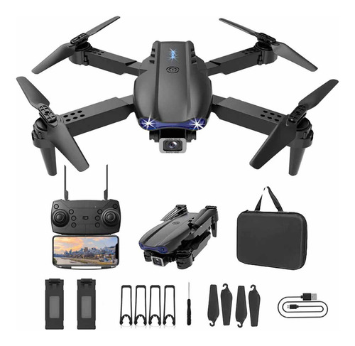 Mini Drone Con Dual Cámara 4k, 2 Baterías Y Control Remoto