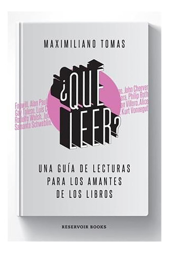 Que Leer? - Tomas - Montena - #d