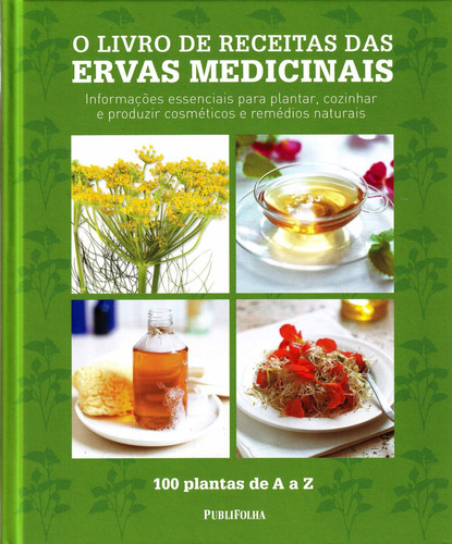 Livro De Receitas Das Ervas Medicinais - Capa Dura