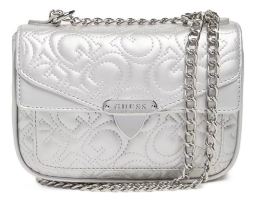 Bolsa Mujer Mini Guess Silver Tanyel Dx23348 Original 