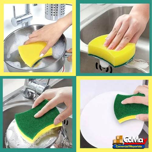 Esponja Pack 60pzs. Esponja De Limpieza Hogar, Cocina