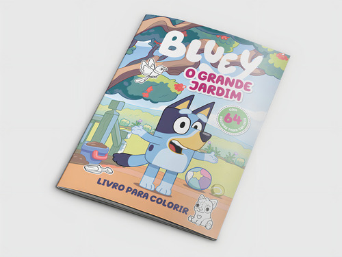 Bluey Livro Para Colorir - O Grande Jardim