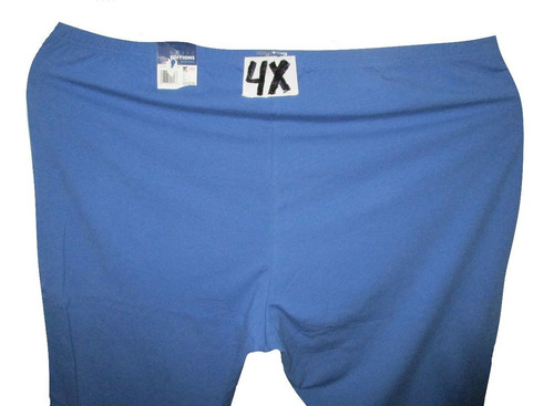 Capri Bermuda Azul Spandex Talla 4x (46/48) Basic Edition