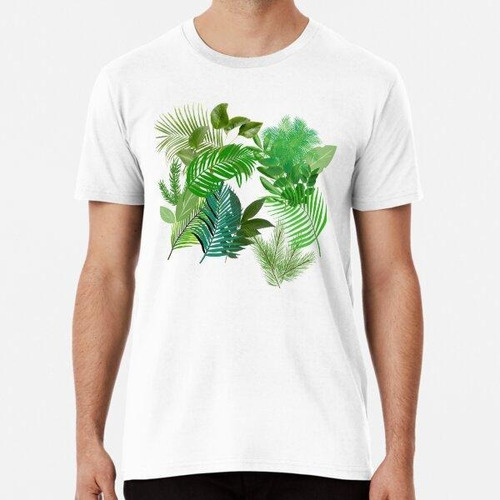 Remera Árbol, Verde, Hojas, Patrón, Primavera Algodon Premiu