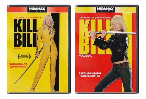 Kill Bill Volumen 1 Y 2 Quentin Tarantino Peliculas Dvd