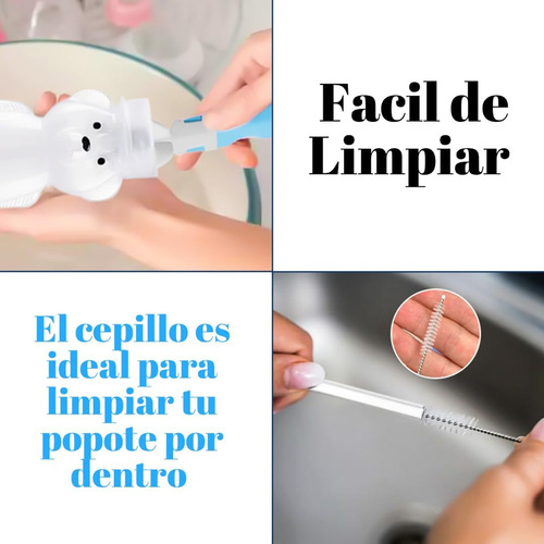 Vaso Entrenador Para Bebes Y Niños, Vaso De Oso Para Entrenar En Alimentacion Complementaria Con Popote Flexible