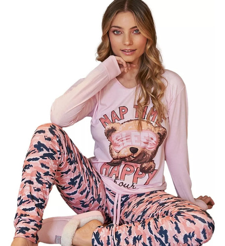 Pijama Mujer Oso Nap Time - Jaia 22019