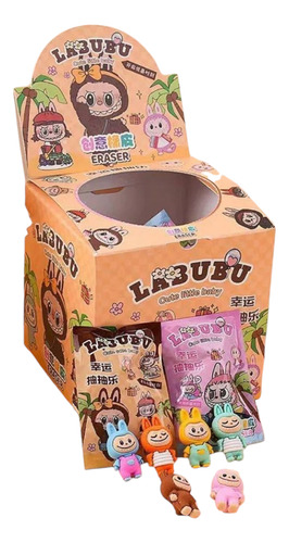 Caja 32 Sobres Sorpresa Gomas Kawaii Labubus Monster Mayoreo