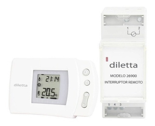 Termostato Digital Programable Inalámbrico Diletta 26900