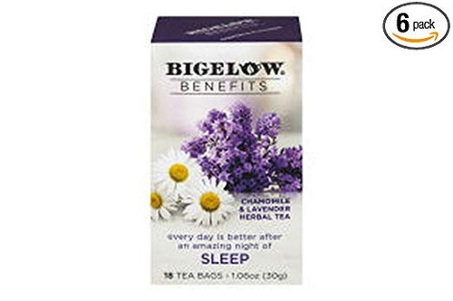 Bigelow Té De Manzanilla Y Lavanda 18 Bolsas (paquete De 6)