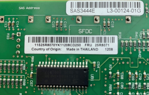 Controladora Ibm Fru 25r8071 Sas3444e 4 Ptos Lsi Logic