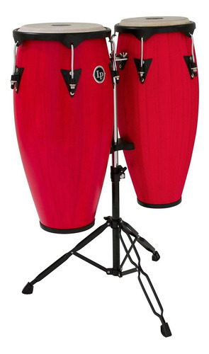 Conjunto City Conga Con Soporte Rojo