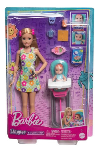 Barbie Skipper Hora Desayuno Con Bebé Htk35