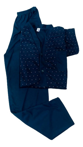 Pijama Para Hombre Camisa De Botones Y Pantalón Talla Xl