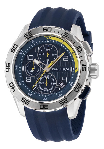 Reloj Pulsera Nautica Napnss301 Del Dial Azul