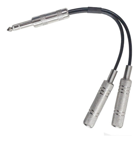Cable Y 2 Jack Hembra 1/4 Estéreo - Plug 1/4 Estéreo C-059