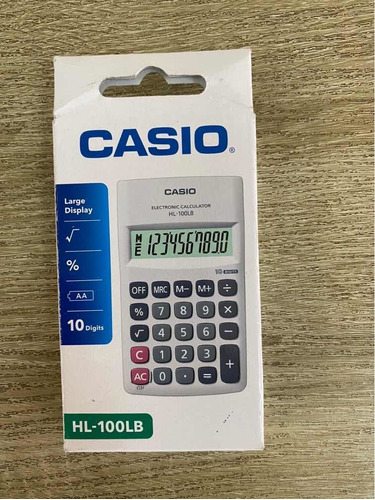 Calculadora De Bolsillo Casio Hl100lb Original Tienda Fisica