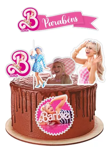 Topo de Bolo Barbie Bêbada para Imprimir, Bolo barbie bêbada, Bolo barbie,  Bolo de balão