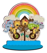 Comprar Decoração Personalizado Arca De Noé 15 Centros De Mesa