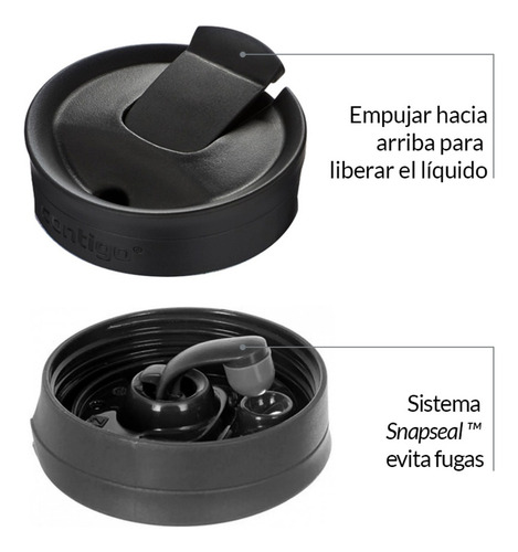 Vaso térmico Contigo Huron. liso color dragon fruit 473mL
