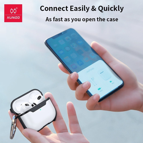 Imagen 5 de 10 de Funda Para AirPods Pro 2 Xundd Contra Golpes Gamer Blanco