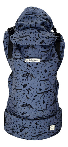 Portabebé Ergonómico Nukú Gabardina La Rebozería Bebé A Color Azul