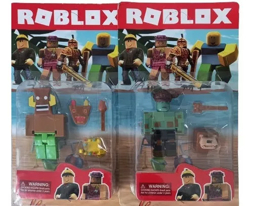 Kit 4 Bonecos Roblox de 8cm no Shoptime