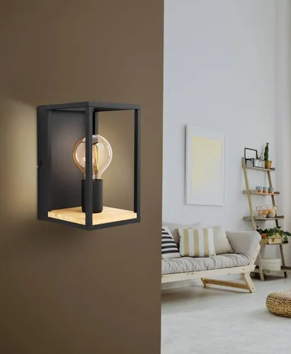 Lámpara Apliqué Libertad Acero Marrón 40w Ip20 99796