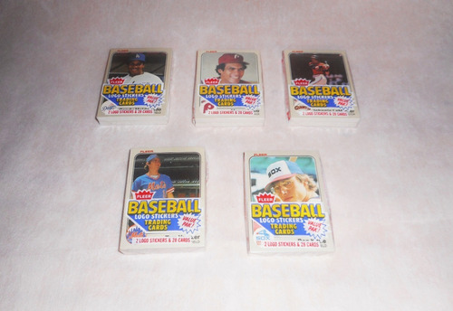 Tarjetas De Beisbol Fleer 5 Packs Baseball 1983 