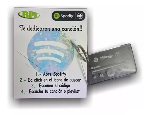 Llavero Acrílico Spotify Personalizada