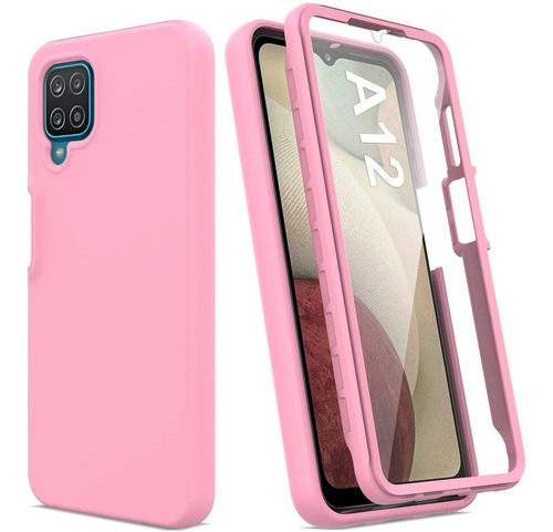 Funda Para Samsung Galaxy A12 Con Protector De Pantalla Inte