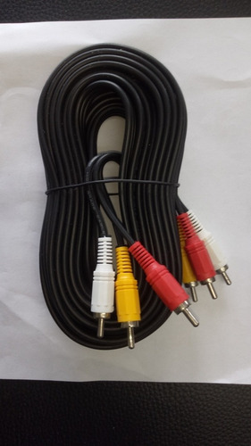 Imagen 3 de 4 de Cable Rca De 5 Metros Audio Y Video