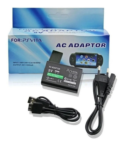 Carregador Bivolt Compatível Ps Vita Fat 1000 Fonte Cabo Usb