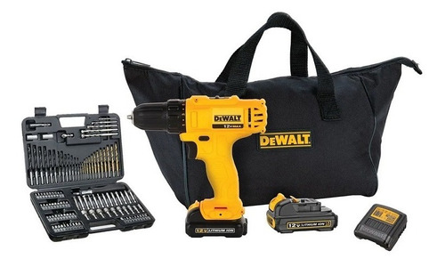 Taladro Inalám De 10mm Dewalt Dcd700c2a 12v + Acc 110v/220v