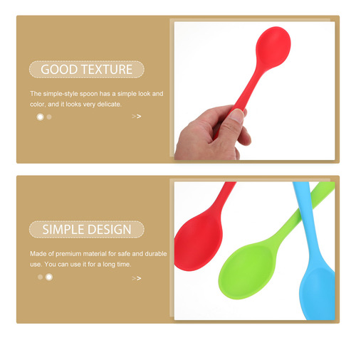 Cuchara De Silicona Para Servir Ramen Spoon, 3 Unidades