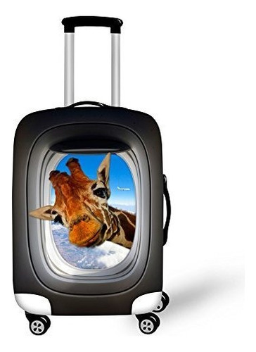 Maleta - Dremagia Giraffe Funny Travel Luggage Cover Anti-s