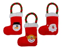 Comprar Bota Navideña Juguete De Peluche Chillon Para Mascotas 3 Pzs