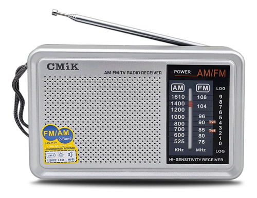 Radio De Mano Am Fm Horizontal A Pilas Cmik Mk-610