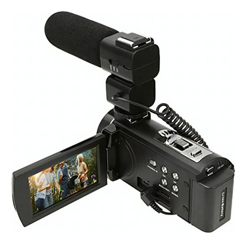 Câmera de vídeo, câmera de vídeo colorida Hdr-Ae8 4k Hd com bateria