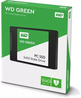 DISCO SOLIDO 240GB WESTERN DIGITAL WD GREEN SSD SATA 3 2.5IN