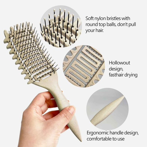 E Comb Curler Define Styling Brush Cepillo Para Cabello Riza