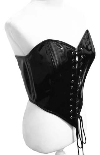 Corset Overbust Sobrebusto Gotico Metalero Rock Bustier 04.1