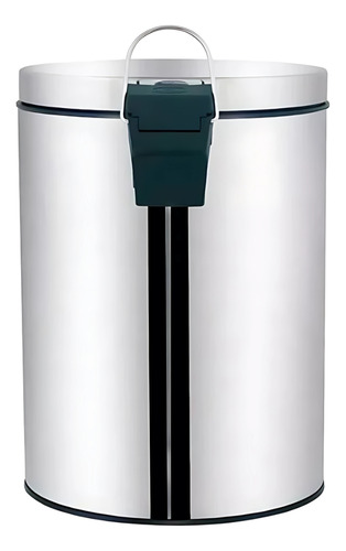 Lixeira Inox Redonda Multiuso Com Pedal Com Tampa - 5 Litros