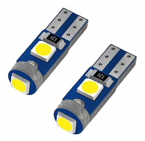 2x Focos T5 Mini Pellizco Para Tablero Con 3 Smd Led Blanco