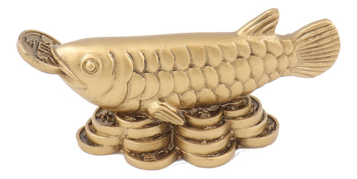 Golden Arowana Estatua Pescado