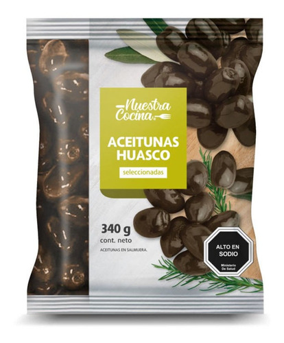 Aceitunas Huasco Nuestra Cocina Bolsa 340 G