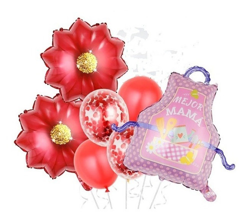 Kit De  7 Globos De Mama O Para Un Bonito Arreglo Para Mama