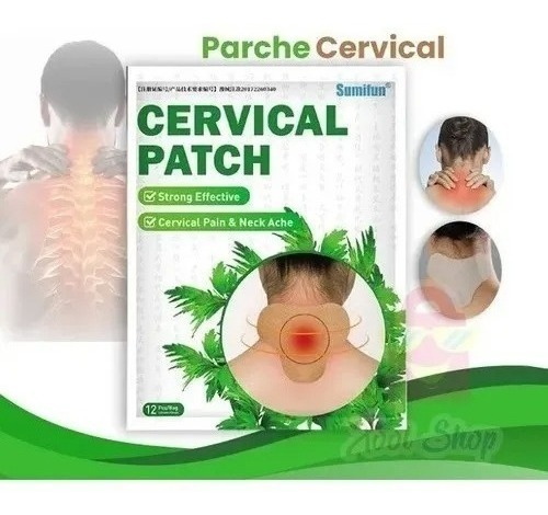 Parche Cómodo Dolor Vértebra Cervicales Cuello 10 Parches