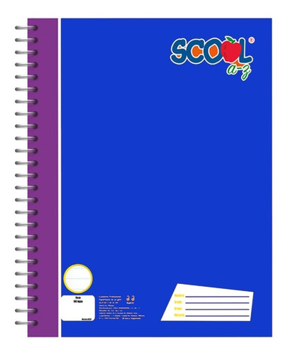 Cuaderno Profesional 6 Pzs Scool Cuadro Chico 100 Hojas Pack